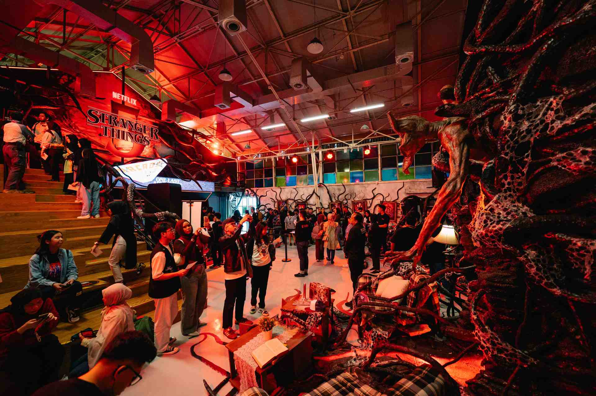 Hangout spot in Jakarta designed as the Upside Down.